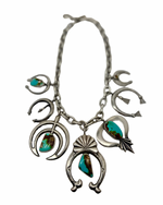 Multi Turquoise Naja Alyssa Chain Necklace
