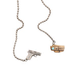 Glock + Holster Diamond or Turquoise Necklace