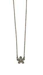 Flower Power Diamond Dainty Necklace
