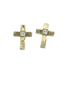 Cross Diamond Stud