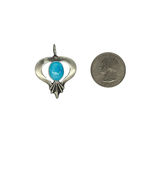Turquoise Feather Naja Charm