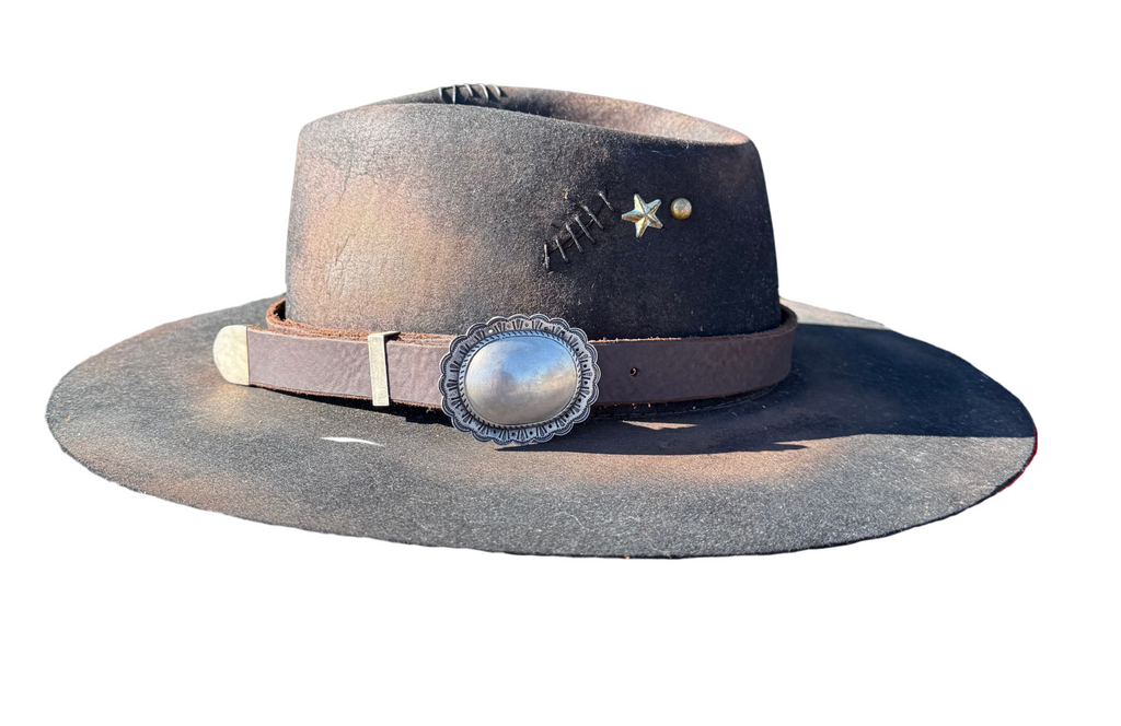 Big Concho Buckle Set Hat Band