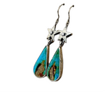 Turquoise Diamond Star Earrings