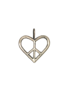 Heart Shaped Peace Sign Pendant
