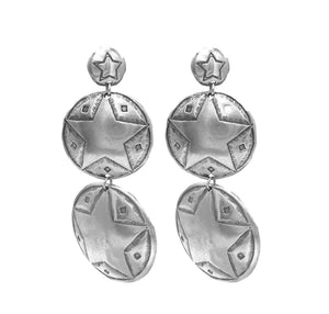 Triple Star Concho Earrings