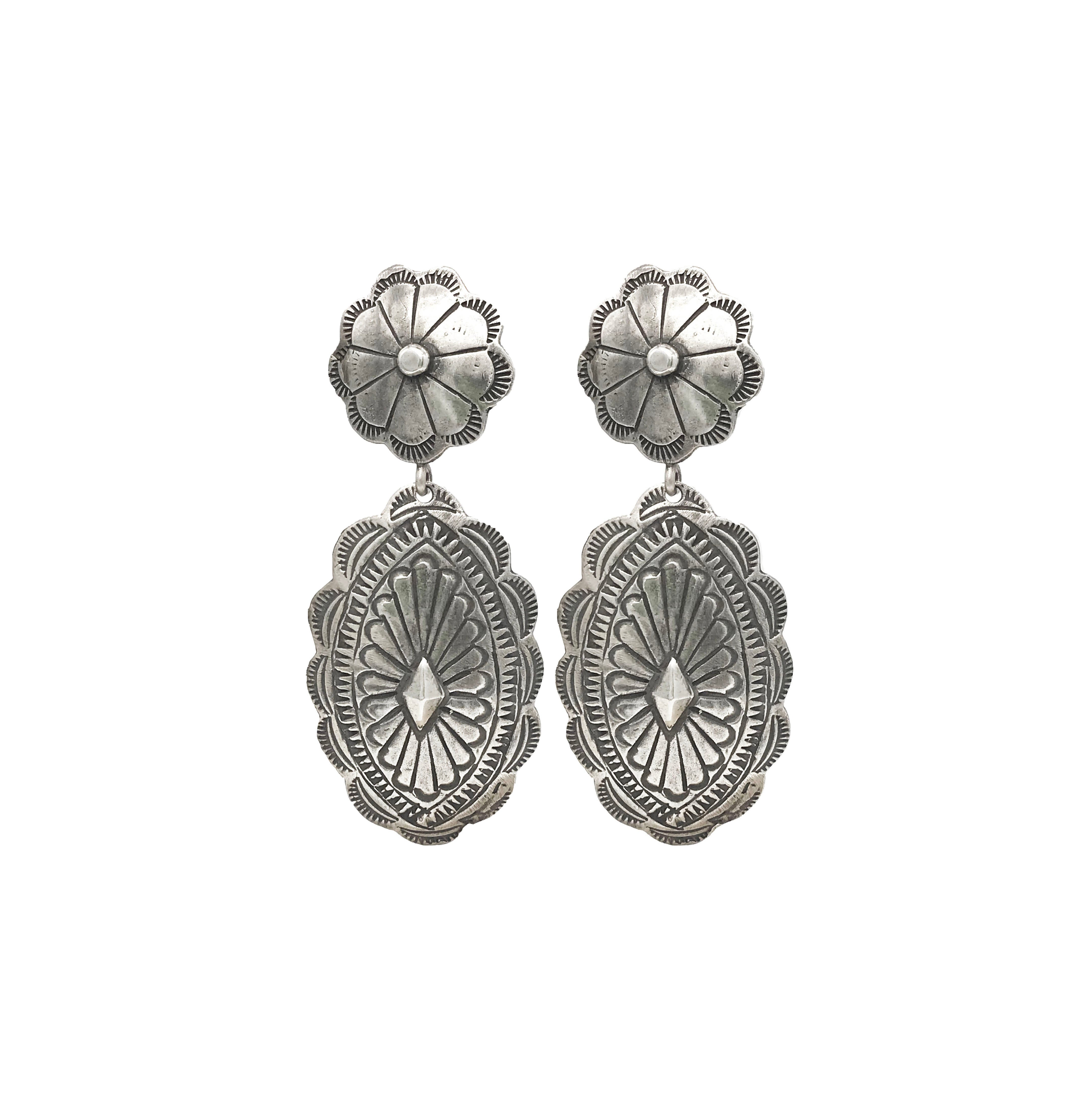 Flower Concho Earrings