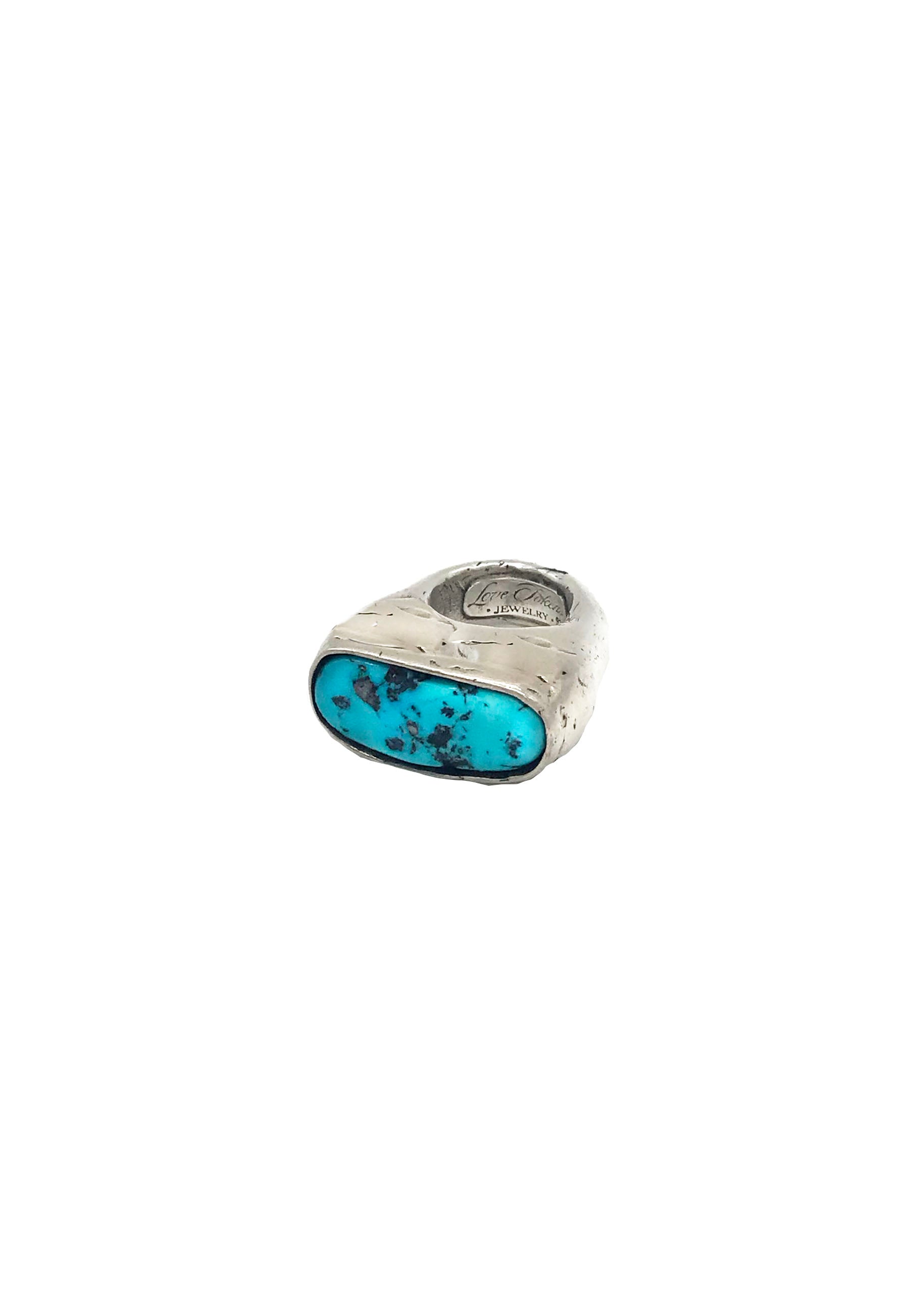Rectangle Sleeping Beauty Turquoise Ring