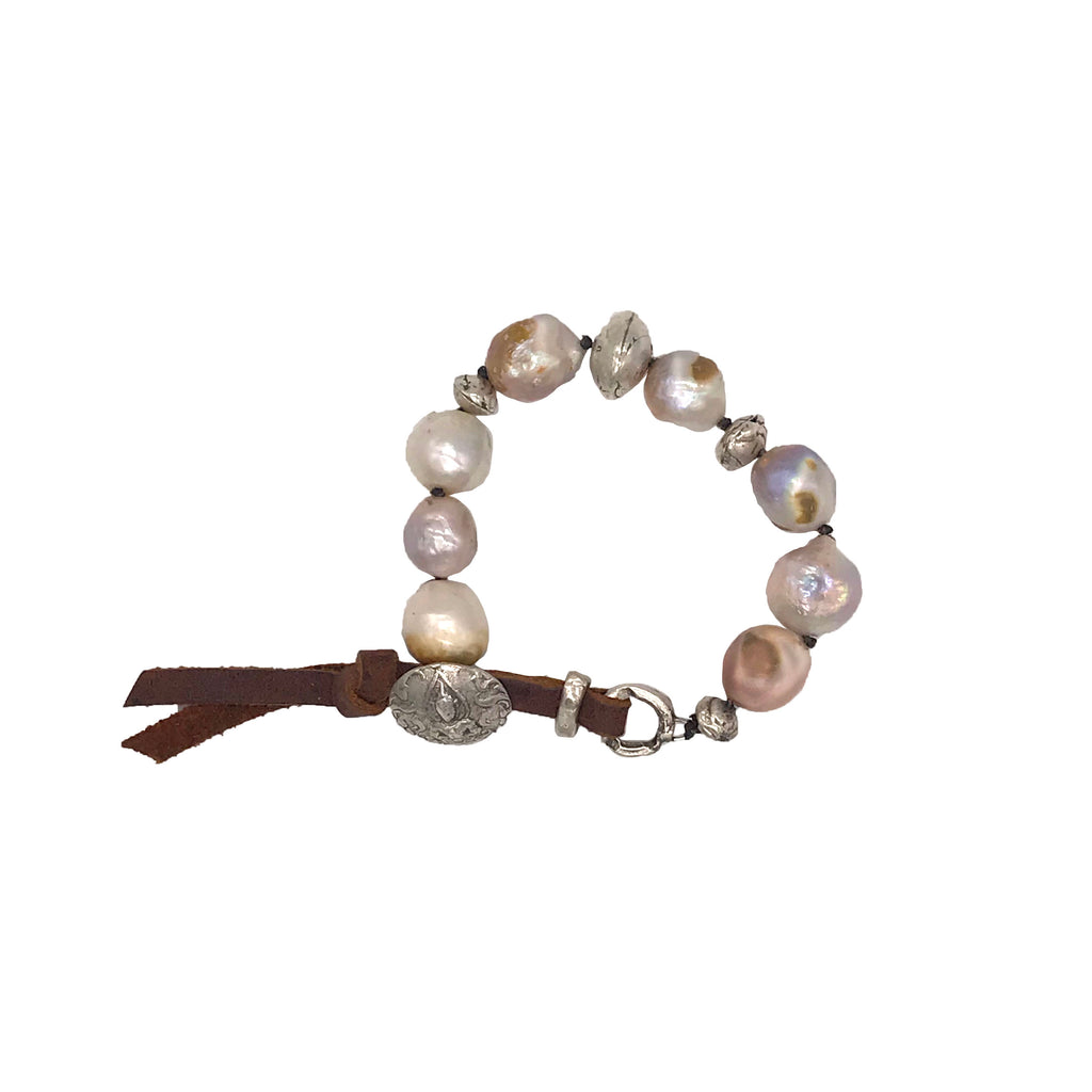 Pearl Buddha Concho Bracelet