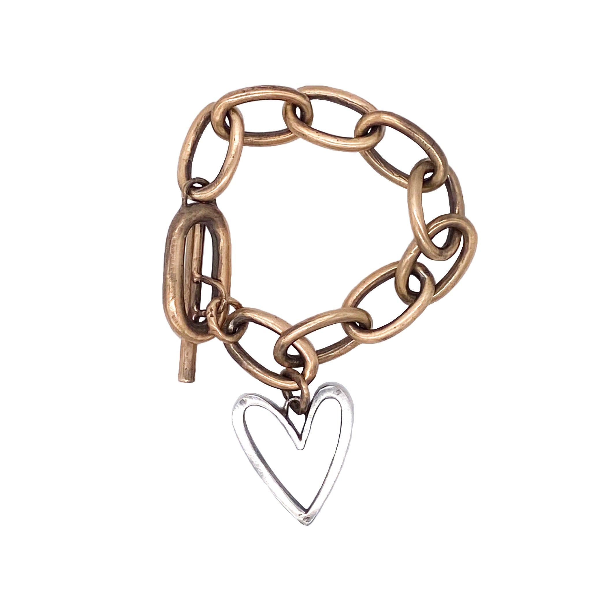 Abstract Heart Chain Bracelet