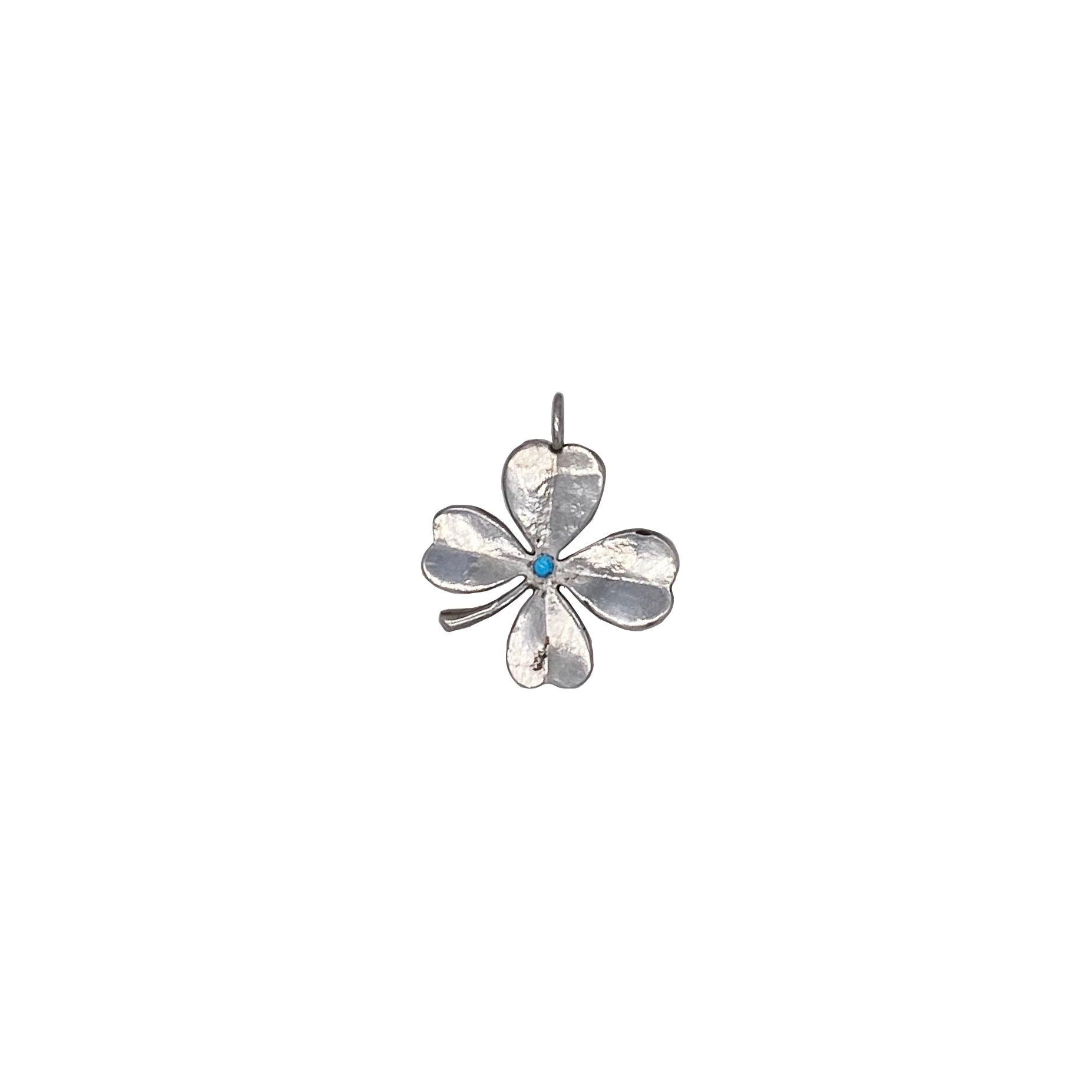 Turquoise Clover Charm