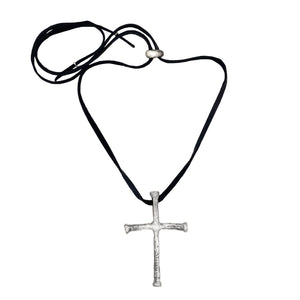 Cross Boho Leather Necklace