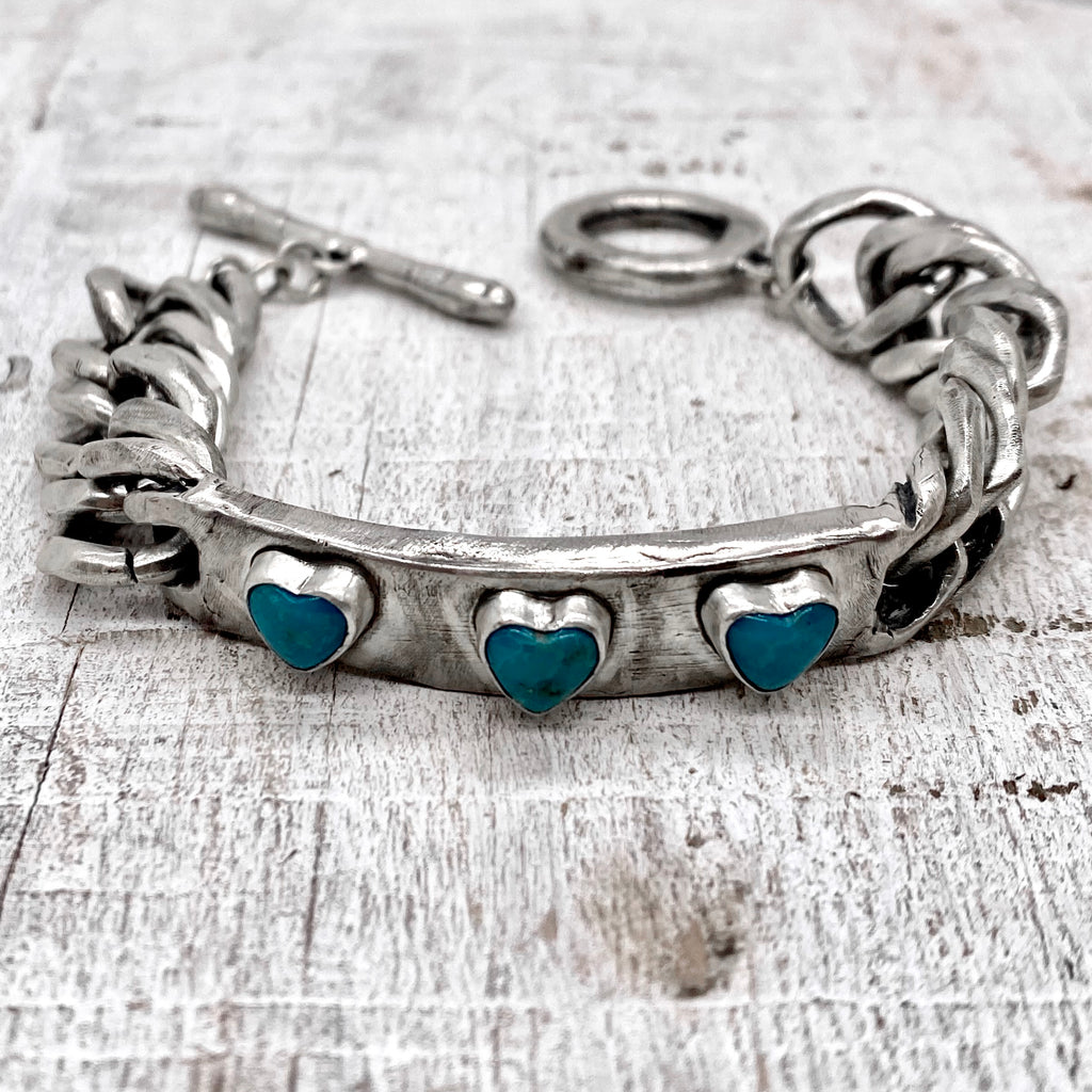 Turquoise Love ID Bracelet