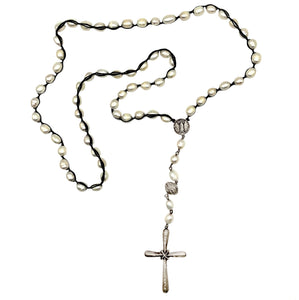 LTJ Classic Rosary - White Pearl