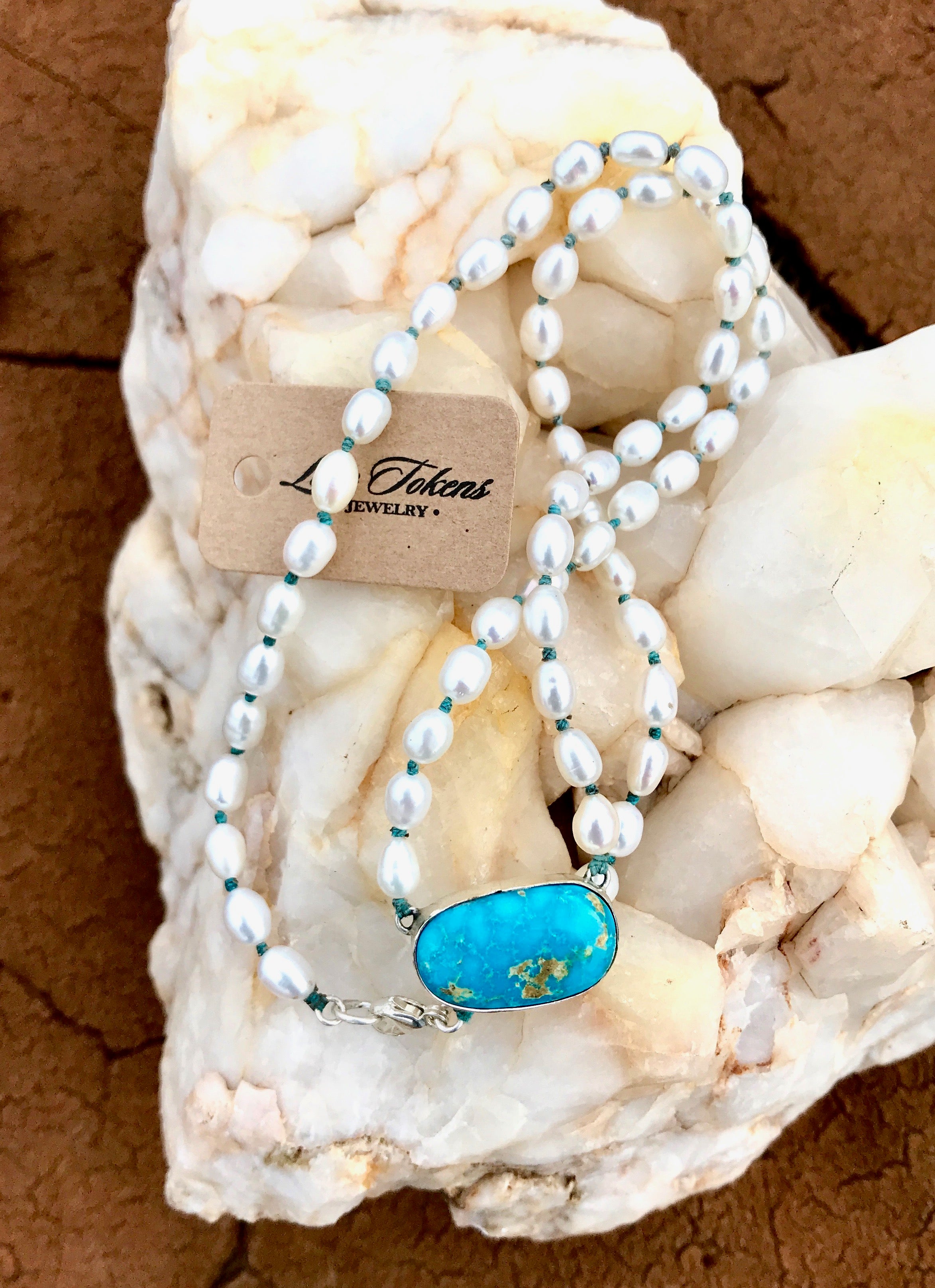 Pearl and Turquoise Necklace - LTJ Exclusive