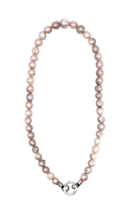 Blush Baroque Pearl Charm Necklace