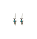 Turquoise Arrowhead Earrings