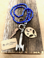 Make My Brown Eyes Blue Charm Necklace