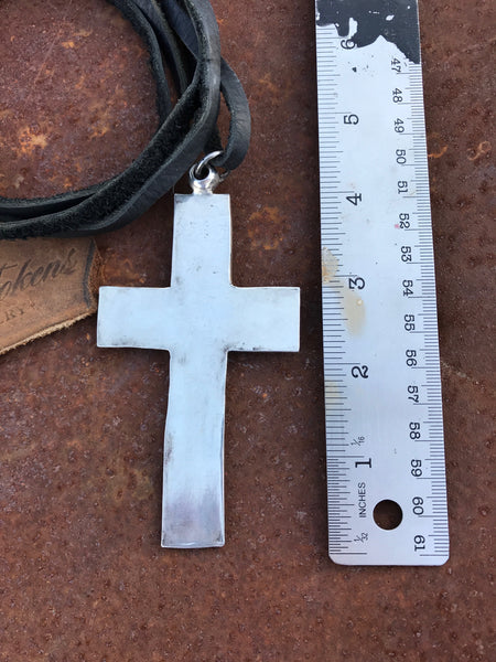 James Avery Rustic Bronze Cross Leather Necklace 22 In. | Men's Chains &  Pendants | Jewelry & Watches | Shop The Exchange