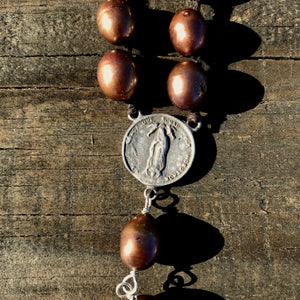 LTJ Classic Rosary - brown pearl