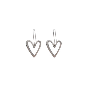 Abstract Heart Earrings