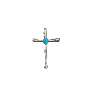 Turquoise Cross Charm